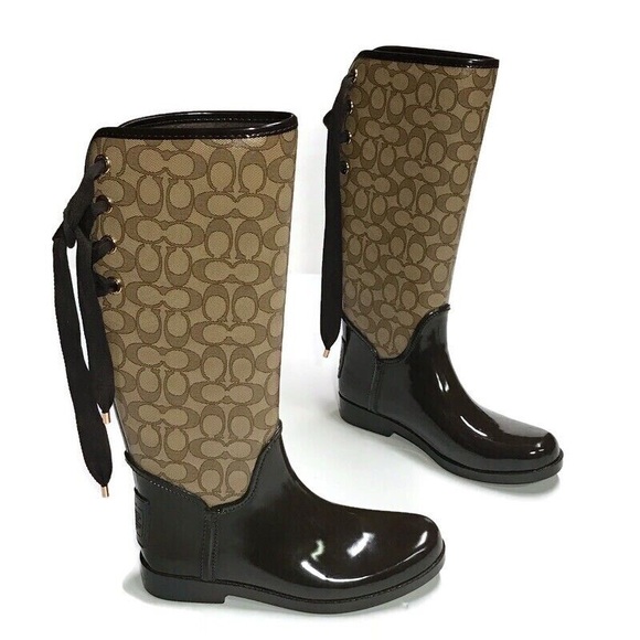 coach tristee rain boots